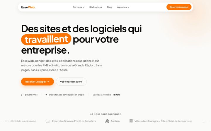 Screenshot of easeweb.fr