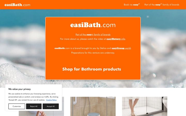 Screenshot of easibath.com
