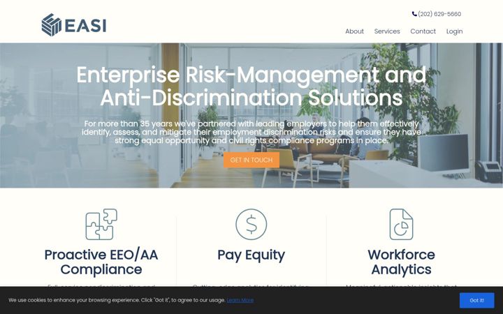Screenshot of easiconsultants.com