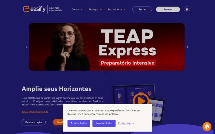 Екранна снимка на easify.com.br
