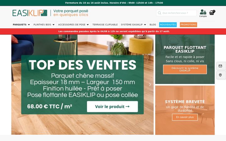 Screenshot of easiklip.fr