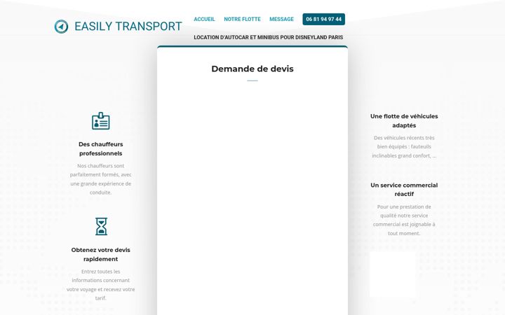 Screenshot of easilytransport.com