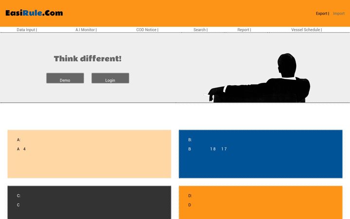 Screenshot of easirule.com