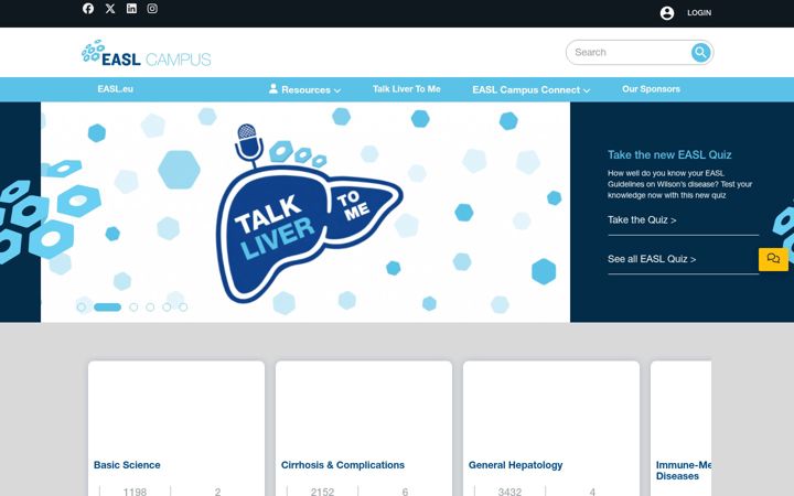Screenshot of easlcampus.eu