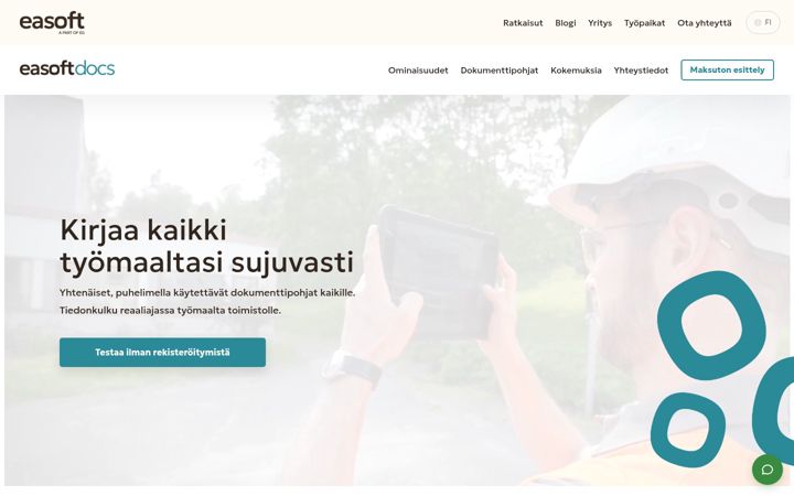 Screenshot di easoftdocs.fi