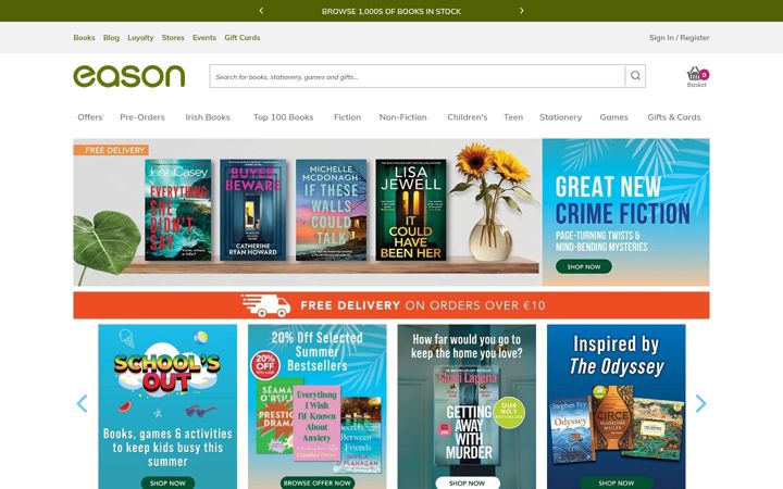 Screenshot of easons.com