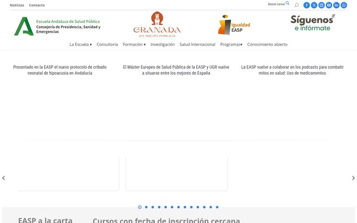 Screenshot of easp.es