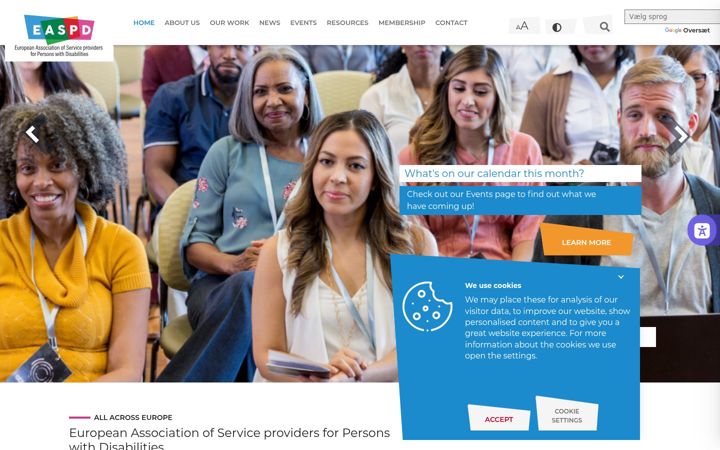 Screenshot of easpd.eu