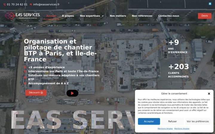 Screenshot of easservices.fr