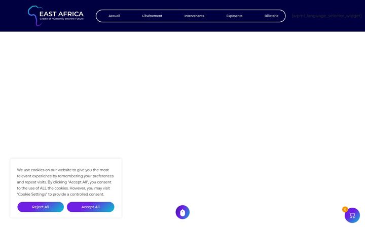 Screenshot of eastafricaevents.com