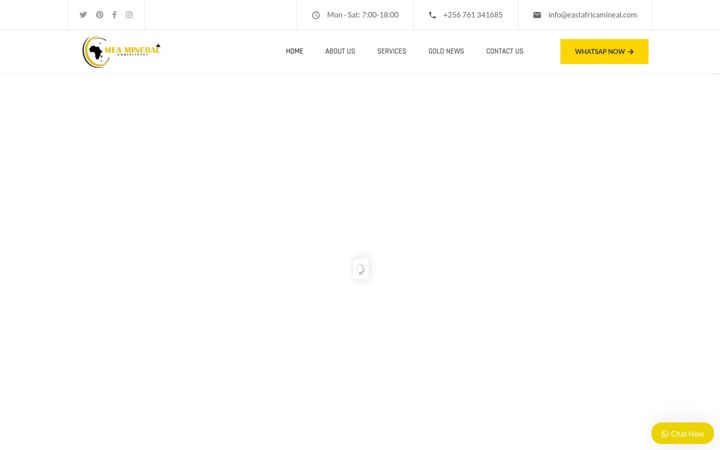 Screenshot of eastafricamineral.com