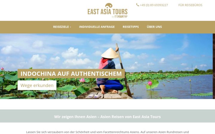 Screenshot of eastasiatours.de
