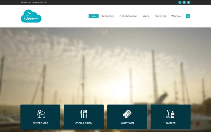 Screenshot of eastbournewaterfront.co.uk