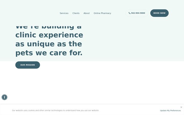 Screenshot of eastbullittanimal.com
