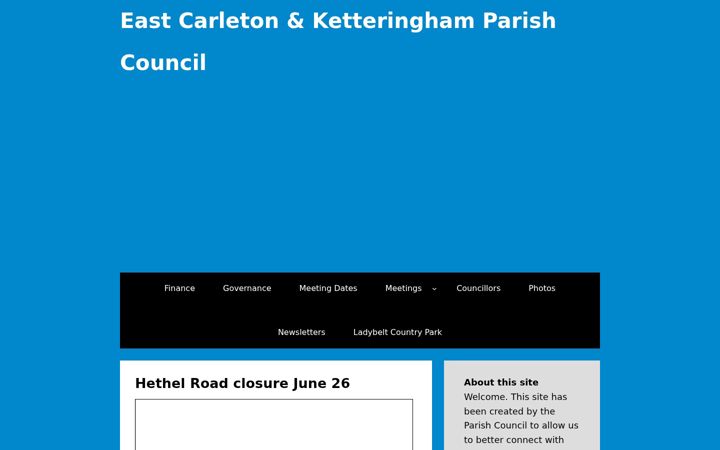 Screenshot of eastcarletonandketteringham-pc.gov.uk