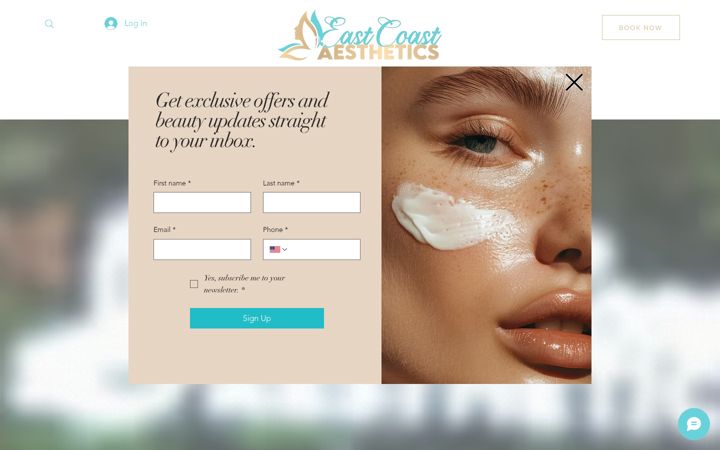 Screenshot of eastcoastaestheticsmedspa.com