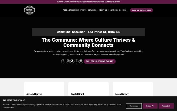 Screenshot of eastcoastcommune.com