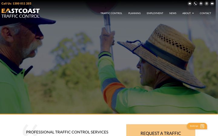 Screenshot van eastcoasttrafficcontrol.com.au