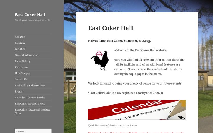 Captura de pantalla de eastcokervillagehall.co.uk