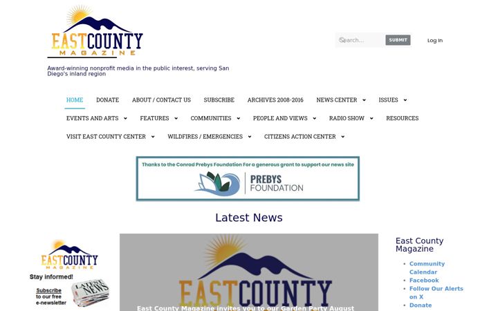 Screenshot of eastcountymagazine.org