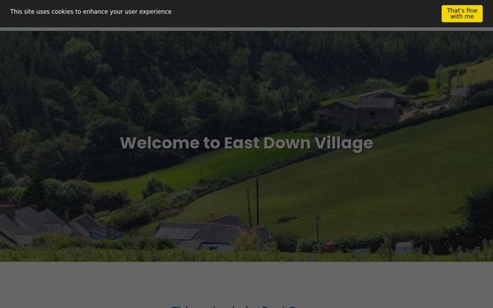 Screenshot of eastdownvillage.co.uk