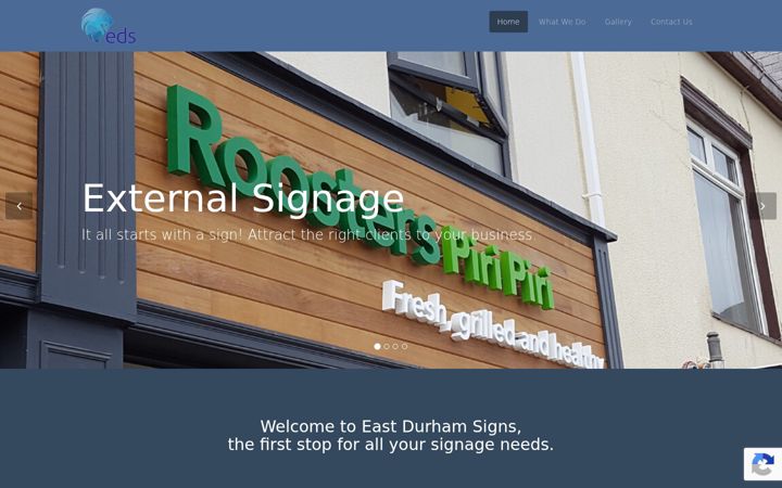 Screenshot of eastdurhamsigns.co.uk