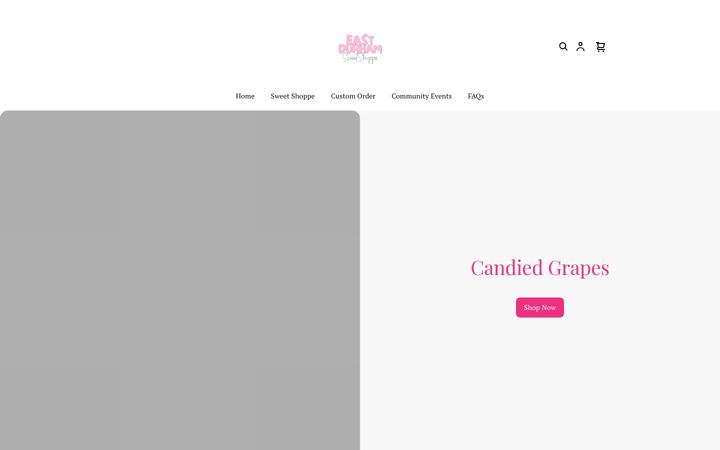 Screenshot of eastdurhamsweetshoppe.com