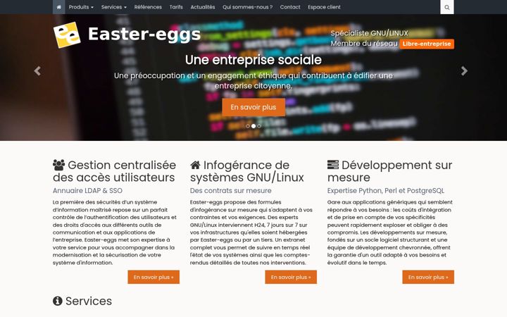 Screenshot of easter-eggs.com