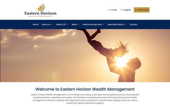Capture d'écran de easternhorizonwealth.co.uk