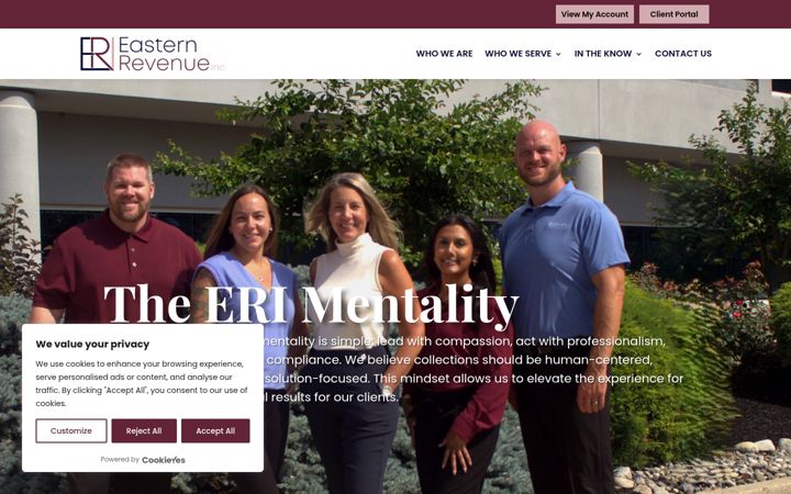 Screenshot of easternrevenue.com