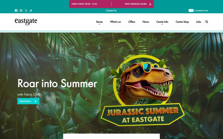 Screenshot di eastgateshopping.co.uk