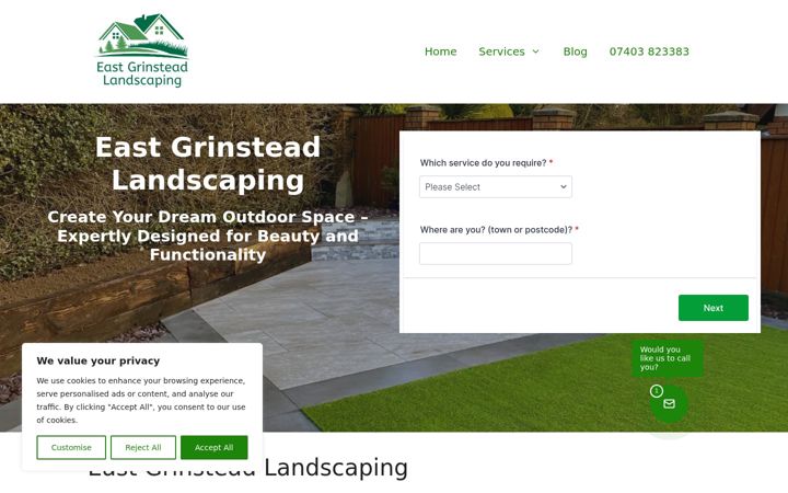 Screenshot von eastgrinsteadlandscaping.co.uk