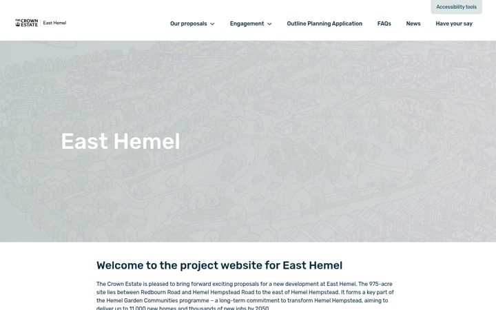 Screenshot von easthemel.co.uk