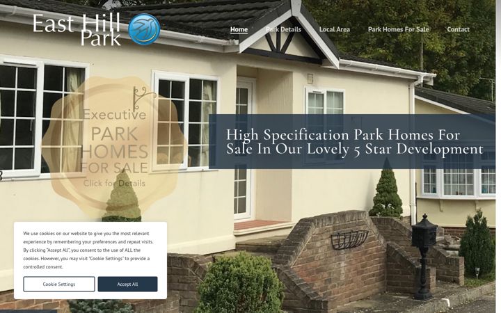 Screenshot von easthillparkhomes.co.uk