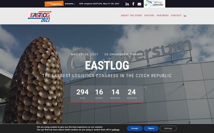 Snímek obrazovky eastlog.cz