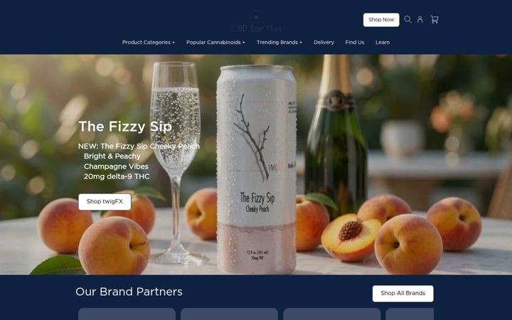 Screenshot of eastmaincannabiscompany.com
