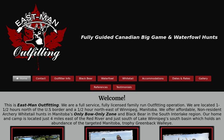 Zrzut ekranu eastmanoutfitting.ca