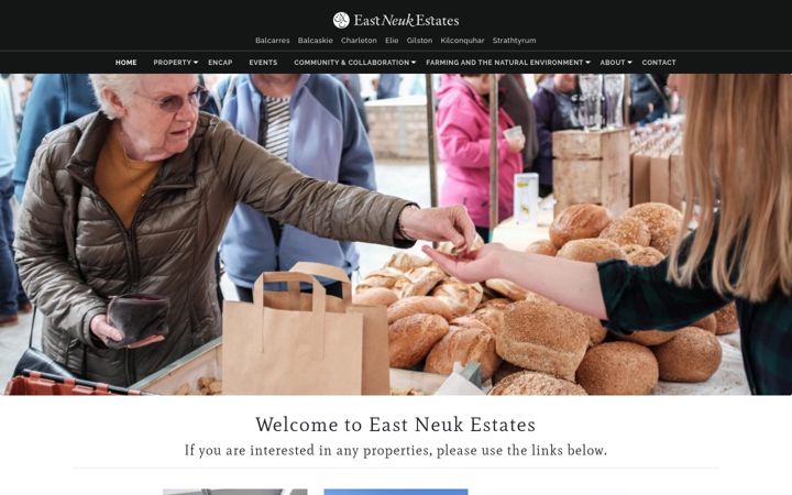 Captura de ecrã de eastneukestates.co.uk