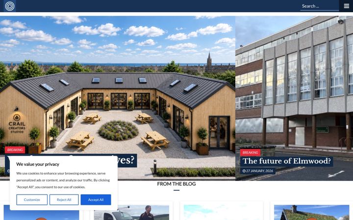 Screenshot of eastneuknow.blog