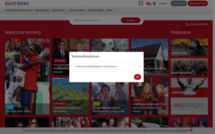 Screenshot of eastnews.pl