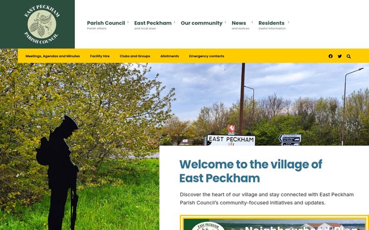 Screenshot of eastpeckham-pc.gov.uk