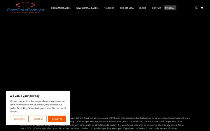 Screenshot ta' eastpolepaddles.se