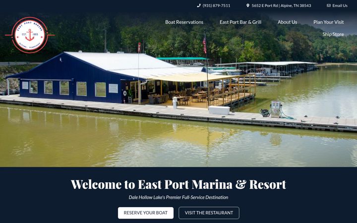 Screenshot von eastport.info