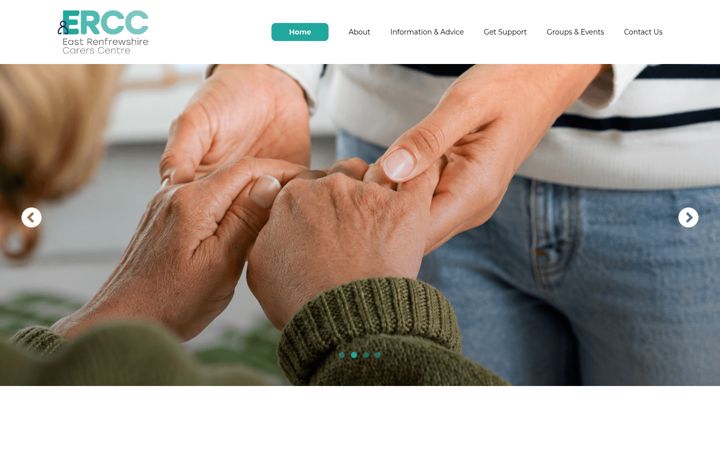 Screenshot of eastrenfrewshirecarers.co.uk