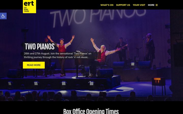 Screenshot of eastridingtheatre.co.uk