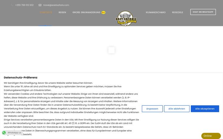 Képernyőkép: eastsafaris.de