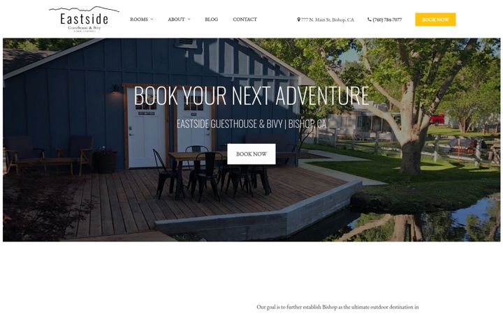 Screenshot of eastsideguesthouse.com