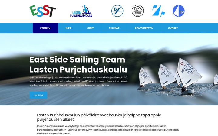 Screenshot di eastsidesailingteam.fi