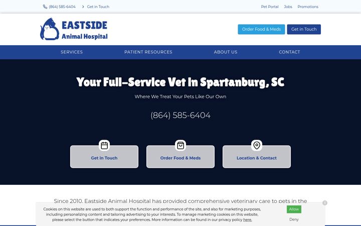 Screenshot of eastsidespartanburg.com