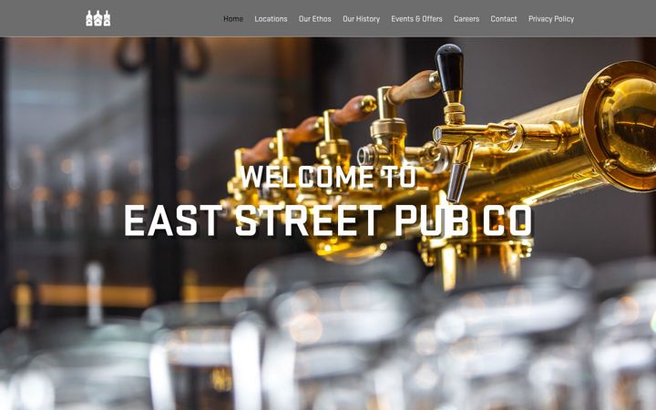 Screenshot of eaststreetpubco.com